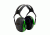 Peltor Over-the-Head Earmuffs, Black/Green, 10 EA/Case, One Size Fits Most XA007707830