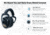 Pro Ears Predator Gold Ear Muffs, 26 dB, Black, GSP300B