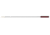 Pro-Shot One Piece Stainless Steel Pistol Cleaning Rod, .22 Caliber and Up, 18 in, Steel, 1PS-18-22/U