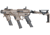 Recover Tactical P-IXMG PG9 SR20 Metal Front Guard Folding Brace, FDE, 0, PIXPMG-FBR-02