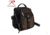 Rothco Canvas &amp; Leather Travel Shoulder Bag, Black, 2836-Black