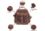Rothco Canvas &amp; Leather Travel Shoulder Bag, Coyote Brown, 28361-CoyoteBrown