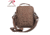 Rothco Canvas &amp; Leather Travel Shoulder Bag, Brown, 2815-Brown