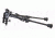 Rudolph Optics 9in.-13in. Black Aluminum Swivel Pivot Bipod, Black 6009880275151