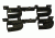 Rugged Gear 10065 Double Gun Rack Screw-Attach Hardware Included Blk