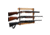 Rush Creek Creations 3 Gun Wall Rack, American Cherry, 38-4040