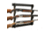 Rush Creek Creations 3 Gun Wall Rack, Black, 38-3039