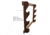 Rush Creek Creations 3 Gun Wall Rack, Dark Walnut, 38-4041