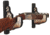 Rush Creek Creations Americana Wall Gun Display Hooks, Red/White/ Blue, 10.2 x 1.7 x 6.2, 38-4084
