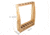 Rush Creek Creations Rustic Wood 6 Gun Storage Rack w/Accessory Compartment, Natural Pine Skip Peel, 37-0037