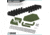 Savior Equipment 12-Slot Pistol Rack, OD Green, RK-HAND-XTWELVE-OG
