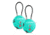Savior Equipment 3 Digit Cable Lock, 2 Pack, Savior Teal, Small, LK-ROUND-TE-DUAL