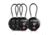 Savior Equipment 3 Digit Cable Lock, 4 Pack, Black, Small, LK-ROUND-BK-FOURPK