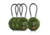 Savior Equipment 3 Digit Cable Lock, 4 Pack, OD Green, Small, LK-ROUND-OG-FOURPK