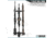 Savior Equipment 3-Slot Adjustable Wall Rack, Black, RK-WALL-ADX3-BK