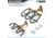 Savior Equipment 3-Slot Adjustable Wall Rack, RAL 8000 Tan, RK-WALL-ADX3-TN