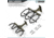 Savior Equipment 3-Slot Angle Adjustable Rafle Wall Rack, OD Green, 12in W x 3.5in H x 8.5in D, OD Green, Top: 12in W x 3.5in H x 8.5in D ; Bottom: 12.5in W, RK-WALL-ADX3-OG