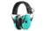 Savior Equipment Apollo Electronic Earmuffs Hearing Protection, Bright Teal, EM-APOLLO-TE