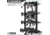 Savior Equipment Horizontal Wall Rack, Black, RK-ARC5FG-WM-BK