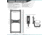 Savior Equipment Horizontal Wall Rack w/10 Hooks, Black, 43.5in H x 22.3in W x 0.75in D, RK-ARC5FG-WM-BK