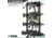 Savior Equipment Horizontal Wall Rack w/10 Hooks, Green, 43.5in H x 22.3in W x 0.75in D, RK-ARC5FG-WM-OG