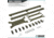 Savior Equipment Horizontal Wall Rack w/10 Hooks, Green, 43.5in H x 22.3in W x 0.75in D, RK-ARC5FG-WM-OG