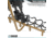Savior Equipment Mobile Firearm Rack, RAL 8000 Tan, RK-RIF6-ST-TN