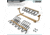 Savior Equipment Mobile Firearm Rack, RAL 8000 Tan, RK-RIF6-ST-TN