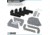 Savior Equipment Pistol Rack, 4-Slot, Gray, RK-HAND-XFOUR-GS