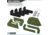 Savior Equipment Pistol Rack, 4-Slot, OD Green, RK-HAND-XFOUR-OG