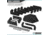 Savior Equipment Pistol Rack, 8-Slot, Black, RK-HAND-X8-BK