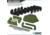 Savior Equipment Pistol Rack, 8-Slot, OD Green, RK-HAND-X8-OG