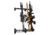 Savior Equipment 6 Slots Rifle Wall Rack, Black, 25in W x 3.5in H x 8in D, RK-RIF6-WALL-BK
