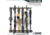Savior Equipment Rifle Wall Rack, Gray, RK-RIF6-WALL-GS