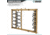 Savior Equipment Shorty Rifle Rack, RAL 8000 Tan, RK-SBR9-ST-TN