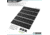 Savior Equipment Wall Rack System 5 Panels, Black, 24x6.25x0.63in, WRS-PAN-HALF-BK