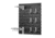 Savior Equipment Wall Rack System w/5 Panels, Black, 24in x 6.25in x0.63in, WRS-PAN-HALF-BK