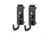 Savior Equipment Wall Rack System Adjustable J-Hook, 2 Pack, Black, 3.5in x 1.3in x 3.5in, WRS-ACC-PS2-BK