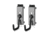 Savior Equipment Wall Rack System Adjustable J-Hook, 2 Pack, Gray, 3.5in x 1.3in x 3.5in, Gray, 3.5in x 1.3in x 3.5in, WRS-ACC-PS2-GS