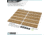 Savior Equipment Wall Rack System w/10 Panels, Tan, 24in x 6.25in x0.63in, Tan, 24in x 6.25in x0.63in, WRS-PAN10-TN