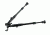 Sniper Tactical High Profile Folding / Height Adjustable Picatinny/Weaver Bipod, Black BP06