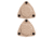 SofHold Armed and Beatiful Gun Magnet Mount, 2 Pack, Natural, Sofhold-AB-Natural-2PK