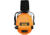 Sordin Supreme PRO-X Slim Headset, Leather Headband, Orange Cups, 520472