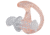 SureFire EP3 Sonic Defender Earplugs, 1 Par, Large, Clear, EP3-LPR