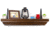 Tactical Walls 825 Top Locking Shelf w/ Rope Trim, Standard Foam, Dutch Walnut, 0825TLDWRSMPLN52