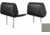 The Headrest Safe Co. The Vulcan Bundle Left-Hand Driver Bundle, Leatherette, Dark Gray, HRBUNDGL01LH