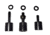 The Outdoor Connection Push Button QD Swivel Bases, Black, PB-5