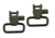 The Outdoor Connection Raptor Swivels, w/Lock, Black, 1in, WIRE-79502