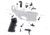 Tiger Rock AR-15  Lower Parts Kit w/ Standard Grip, No Trigger Guard, Black, LPK-17-TG