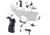 Tiger Rock AR-15 Lower Parts Kit w/ Upgraded Grip, Extended Trigger Guard &amp; Single Safety Selector, Black, LPK-18